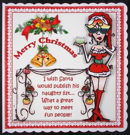 8x8 Rita wants Santas list mini kit by Linda Short