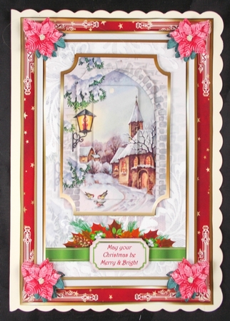 Christmas Scene Decoupage Topper 8 by Linda Short