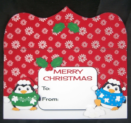 Christmas Fat Penguins Money Wallet by Linda Short