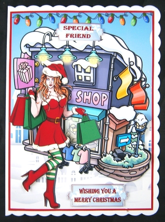 Christmas shopping A5 by Linda Short