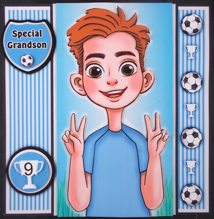Football Boy Blue With Ages 8 to 16 Yrs by Linda Short
