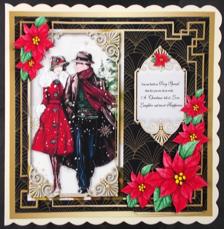 Art Deco Christmas Couple Mini Kit-3 by Linda Short