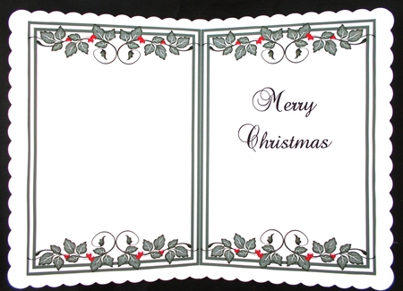 A5 MERRY CHRISTMAS INSERT 1 by Linda Short