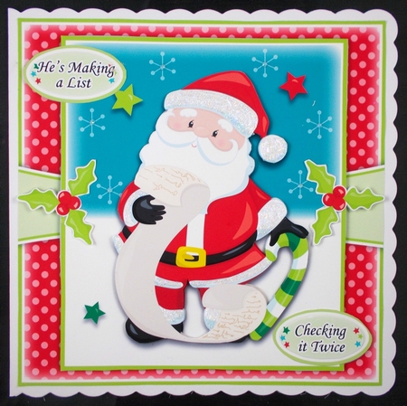 Santa with List Mini Kit by Linda Short