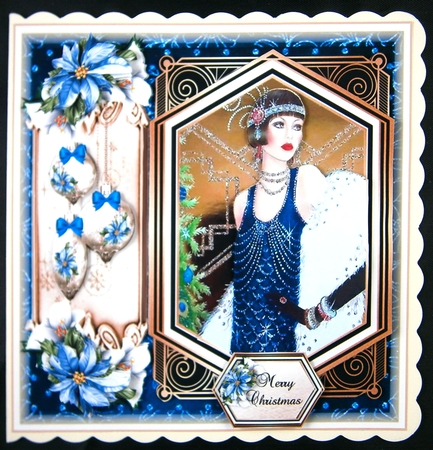 Art Deco Christmas 4 Mini Page Kit   by Linda Short
