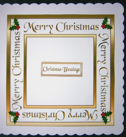 Christmas square insert by Linda Short