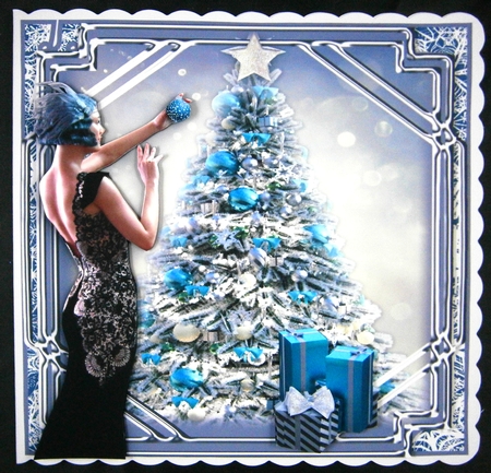 Blue Deco Christmas by Linda Short