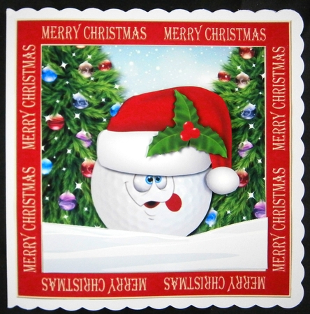 Christmas Golf Fan by Linda Short