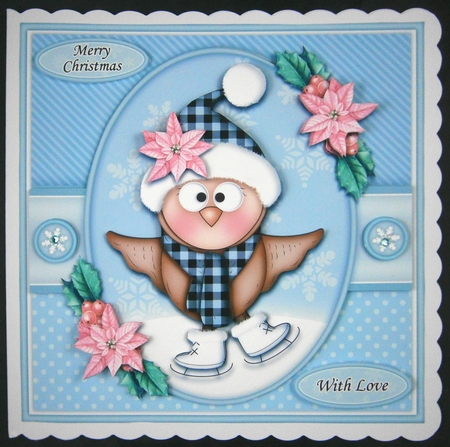 Ice Skating Hoot Mini Kit by Linda Short