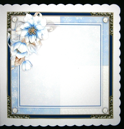 Blue Christmas Bumper Card Kit by Linda Short