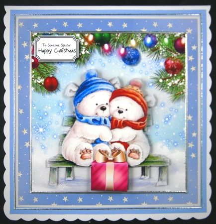 Christmas teddies the gift by Linda Short