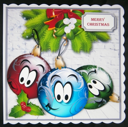 Christmas Baubles by Linda Short