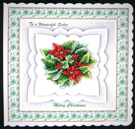 Christmas Poinsettias Bouquet Mini Kit by Linda Short