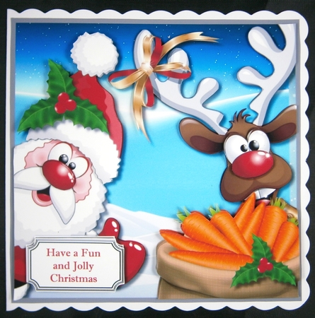 Santa and Rudolf by Linda Short