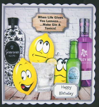 When life gives you lemons.....make Gin and tonics by Linda Short