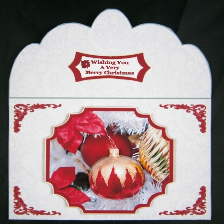 Red And Gold Christmas Baubles - Money Wallet by Linda Short