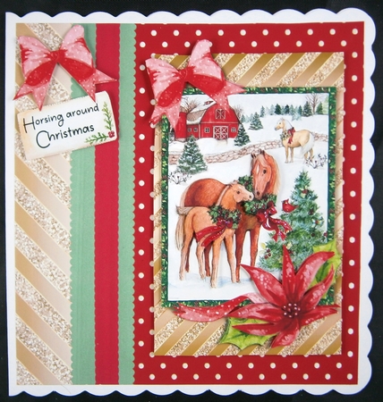 Festive Neigh-bours 6x4 Mini Kit by Linda Short