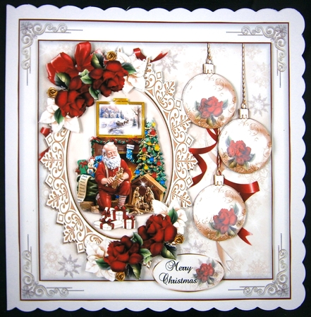Santa At Work Christmas Mini Page Kit by Linda Short