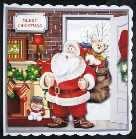 Santa coming in from the cold by Linda Short