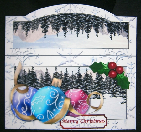 Winter Baubles Money Wallet by Linda Short