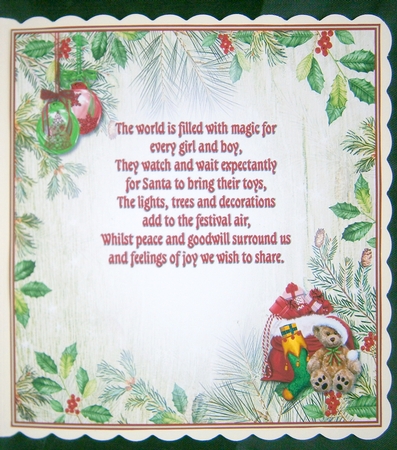 The Magic of Christmas Verse Insert by Linda Short