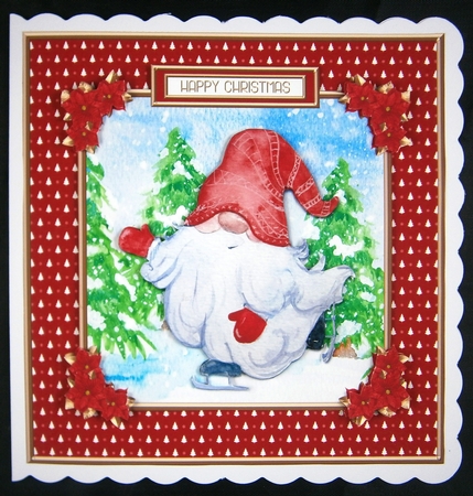 Cute Little Gnomes Holiday Topper #9 by Linda Short