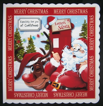 Santa and Rudolph by Linda Short