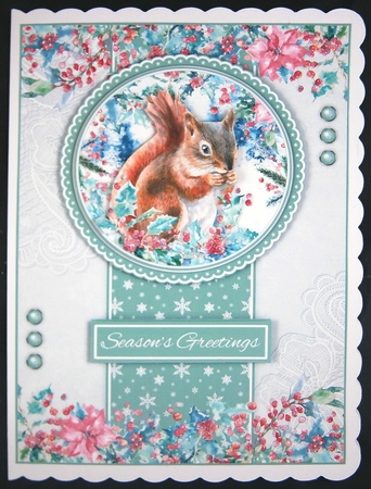 A5 Squirrel Quick Card  by Linda Short
