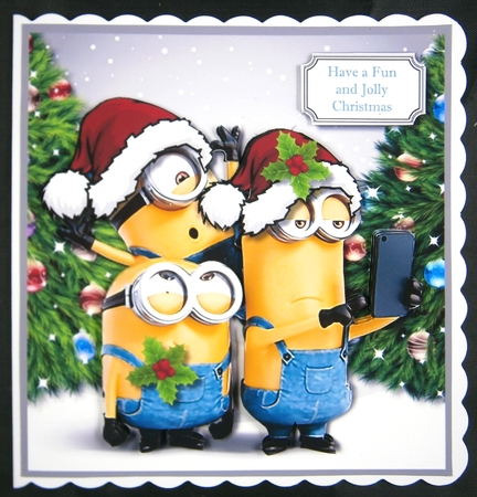 Minions Christmas Selfie by Linda Short