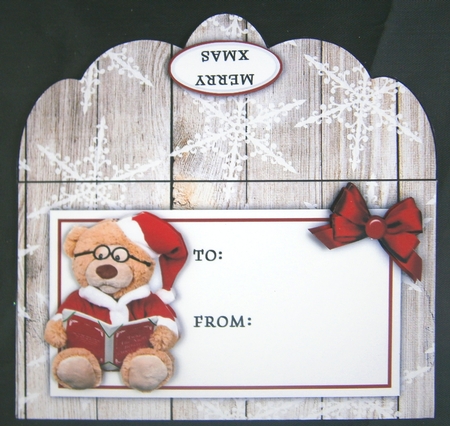 Christmas Teddy Money Envelope by Linda Short