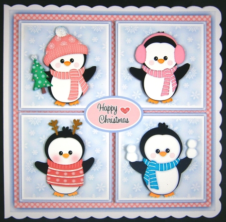 Penguin Kisses Squares Mini Kit by Linda Short