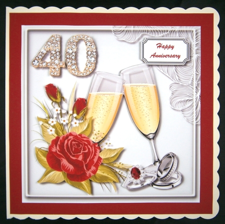 Ruby Wedding Anniversary 40 years by Linda Short