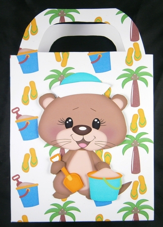 Beach Otters Digital Clip Art Set by Linda Short