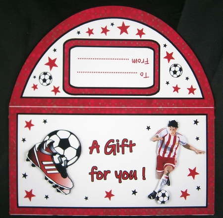 Money wallet Football (Red) by Linda Short