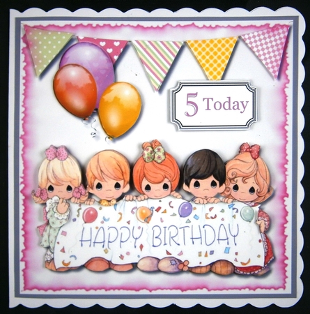 Birthday Card topper by Linda Short