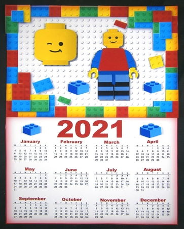 Builing Blocks Calendar 2021 by Linda Short