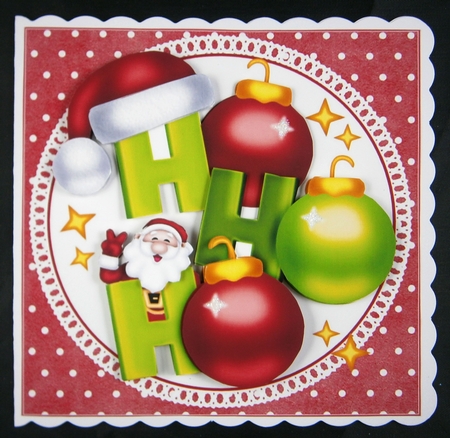 HO HO HO Santa by Linda Short