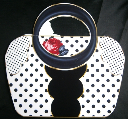Polka Dot Handbag Shaped Mini Page Kit by Linda Short