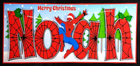 Christmas Spiderman NOAH large dl by Linda Short