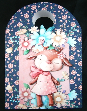 Reindeer Christmas Gift Bag 2 by Linda Short