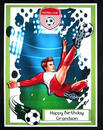 Birthday - Football card by Linda Short