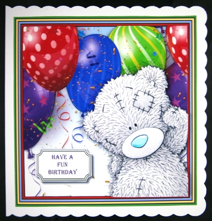 Tatty Teddy with Balloons by Linda Short