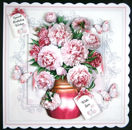 Peony Bouquet Mini Page Kit by Linda Short
