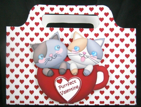 lovely small red heart tote gift bag by Linda Short