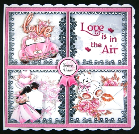 Valentine Collage 2 Mini Page Kit  by Linda Short