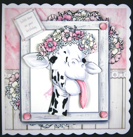 Rustic Giraffe 7x7 Mini Kit by Linda Short