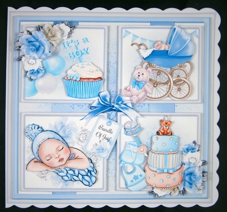 Baby Boy Collage Mini Page Kit by Linda Short