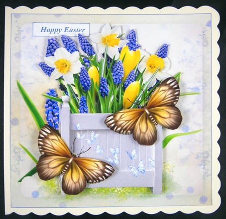 Quick and Easy Spring Planter With Butterflies Topper by Linda Short