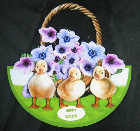 DUCKLINGS ROCKER CARD by Linda Short