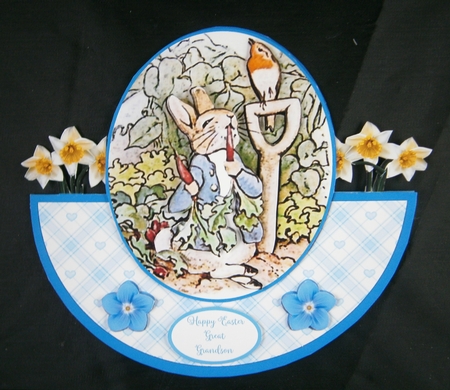 PETER RABBIT ROCKER CARD by Linda Short